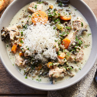 Slow-Cooker Creamy Chicken and Wild Rice Soup