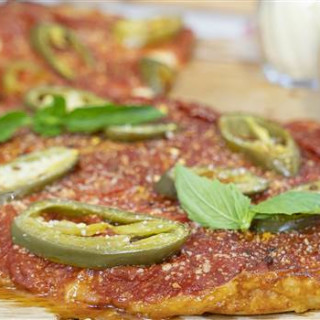 Slow-Cooker Deep Dish Pizza with Pepperoni and Jalapeños