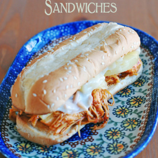 Slow Cooker Hawaiian BBQ Chicken Sandwiches – an easy twist on an old favor