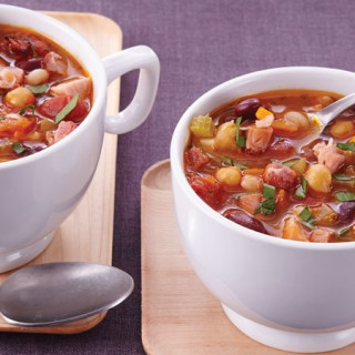 Slow-Cooker Heavenly Ham and Bean Soup