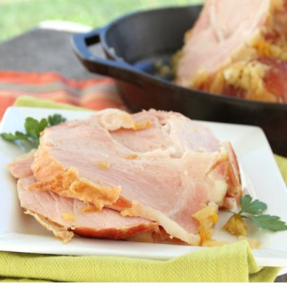 Slow Cooker Holiday Ham with Pineapple Glaze