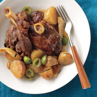 Slow-Cooker Lamb with Olives and Potatoes