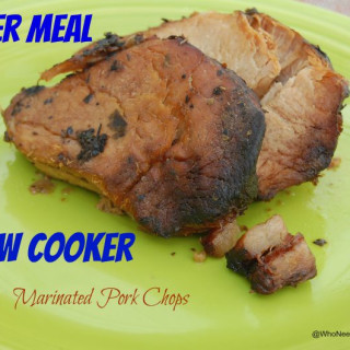Slow Cooker Marinated Pork Chops