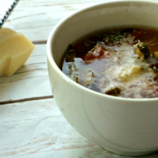 Slow Cooker Minestrone with Brocolli Rabe