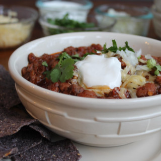 Slow Cooker Turkey and Beer Chili with Beans
