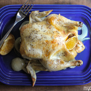 Slow Cooker Whole Chicken with Oranges