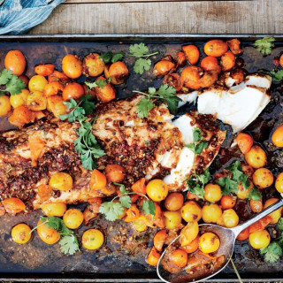 Slow-Roasted Black Cod with Red Chermoula