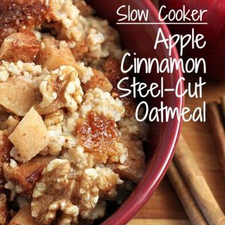 Slow Cooker, Apple Cinnamon Steel-Cut Oatmeal