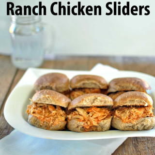 Slow Cooker Buffalo Ranch Chicken Sliders