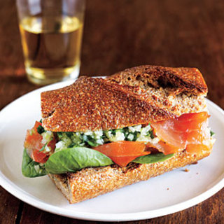 Smoked Salmon Sandwiches with Ginger Relish