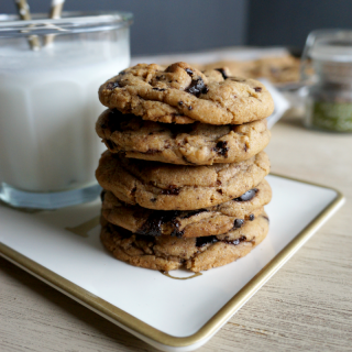 smoked salt and browned butter chocolate chip cookies