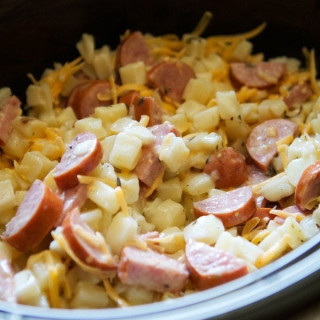 Smoked Sausage and Hash Brown Casserole