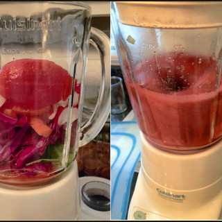 Smoothie Red Cabbage, Carrots, Celery, Tomatoes, Radish
