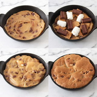 S'mores Stuffed Pizza Cookies