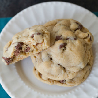 Soft & Chewy Peanut Butter-Chocolate Chip Cookies