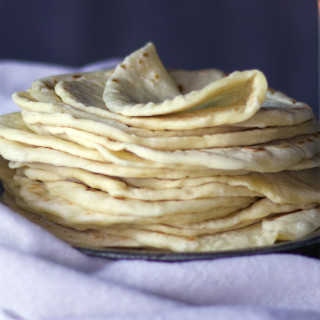Soft Homemade Flour Tortillas {Butter Recipe}