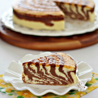 Soufflé Japanese Zebra Cheesecake