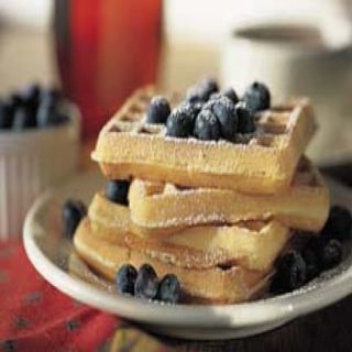 Sour Cream-Blueberry Waffles