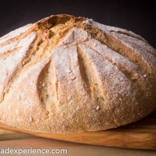 Sourdough Semolina Einkorn Bread for Two