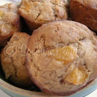 Southern Plate’s Peach Cobbler Muffins