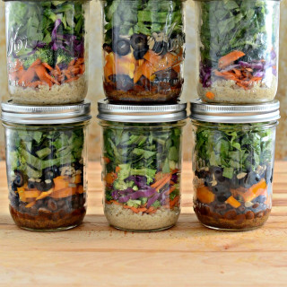 South of the Border Salad in a Jar