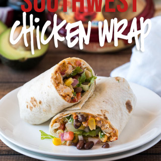 Southwest Chicken Hummus Wrap