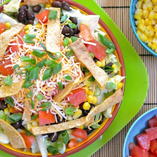 Southwest Salad with Taco Ranch Dressing