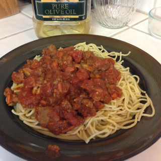 Spaghetti Sauce with Ground Beef & Sausage