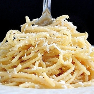 Spaghetti with Browned Butter and Mizithra Cheese