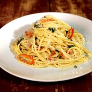 Spaghetti with Ramps and Pecorino