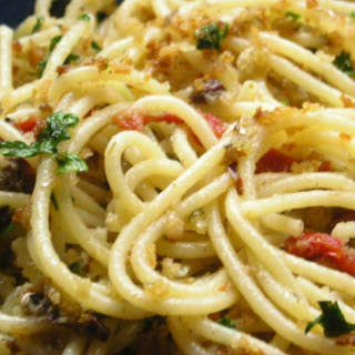 Spaghetti with Sardines and Sun-Dried Tomatoes