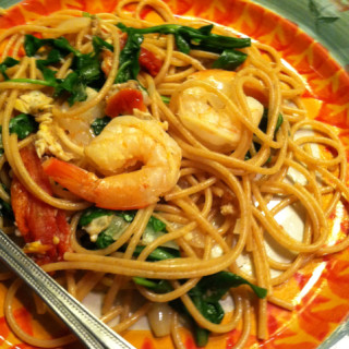 Spaghetti with White Wine and Seafood