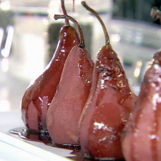 Spiced Red Wine-Poached Pears