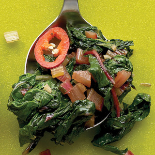Spicy Chard with Ginger