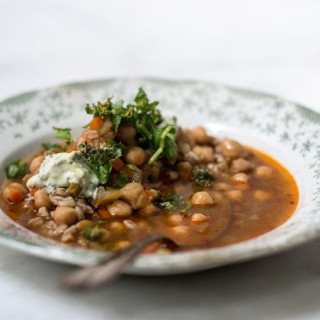 Spicy Chickpea and Bulgur Soup
