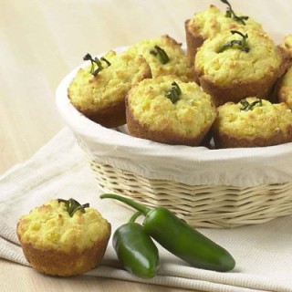 Spicy Corn Muffins with Jalapenos