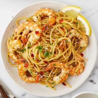 Spicy Garlic Prawn Pasta-image