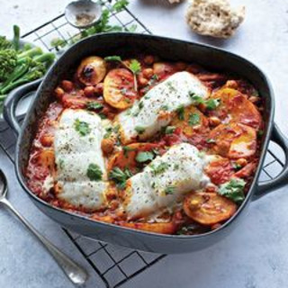 Spicy Indian fish bake