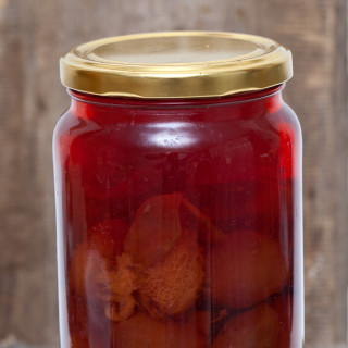 Spicy Pickled Plums