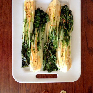 Spicy Roasted Bok Choy