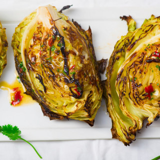 Spicy Roasted Cabbage Wedges
