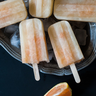 Spicy Rosemary Grapefruit Popsicles