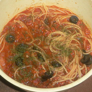Spicy Sausage Spaghetti