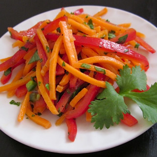 spicy sweet carrot salad