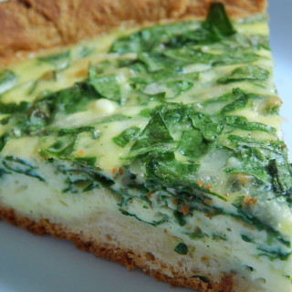 Spinach and ricotta breakfast pie