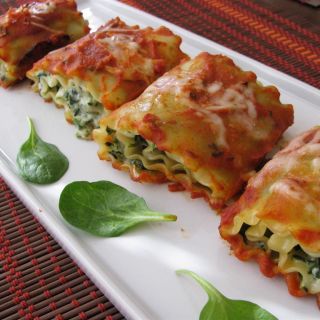 Spinach Lasagna Rolls