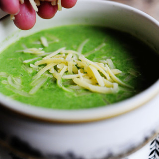 Spinach Soup with Gruyere