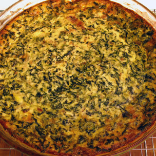 Spinach and Smoked Gouda Crustless Quiche