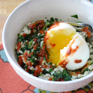 Spinach Rice Breakfast Bowls