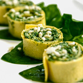 Spinach Rolls with Ricotta & Pistachios